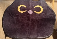 Non-Slip Cat Novelty Bath Mat Rug, Black Yellow Purple, 18 x 22