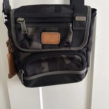 TUMI ALPHA BRAVO BARSTOW CROSS BODY Nylon Leather Camo Flap Type Crossbody