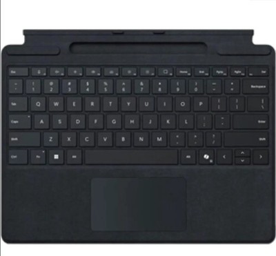 Microsoft Surface Pro Keyboard with Bold Keyset Black  Model 8XB-00162