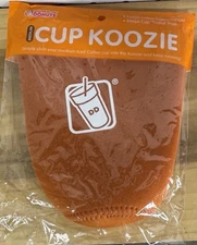 RARE Dunkin Donuts Medium Cup Koozie, Orange, New In Bag