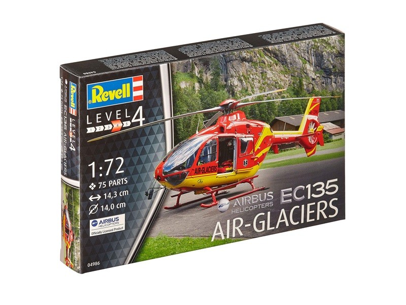 Revell 04986 - 1/72 Airbus Helicopters EC135 Air-Glaciers - New