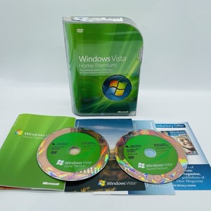 Microsoft Windows Vista Home Premium Full Version 32 & 64 Bit Complete w/ Key