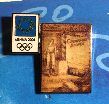 ATHENS 2004 OLYMPIC GAMES. 1 PIN FROM THE 16 EFSIMON POSTER SET. ATHENS 1896