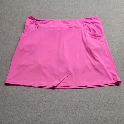 Lilly Pulitzer Luxletic Pink Skort XL Tennis Golf Pique Skirt Maryana Prosecco
