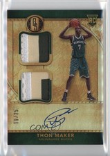 2016 Panini Gold Standard Rookie Jersey Double Prime AU /25 Thon Maker Auto 13c7