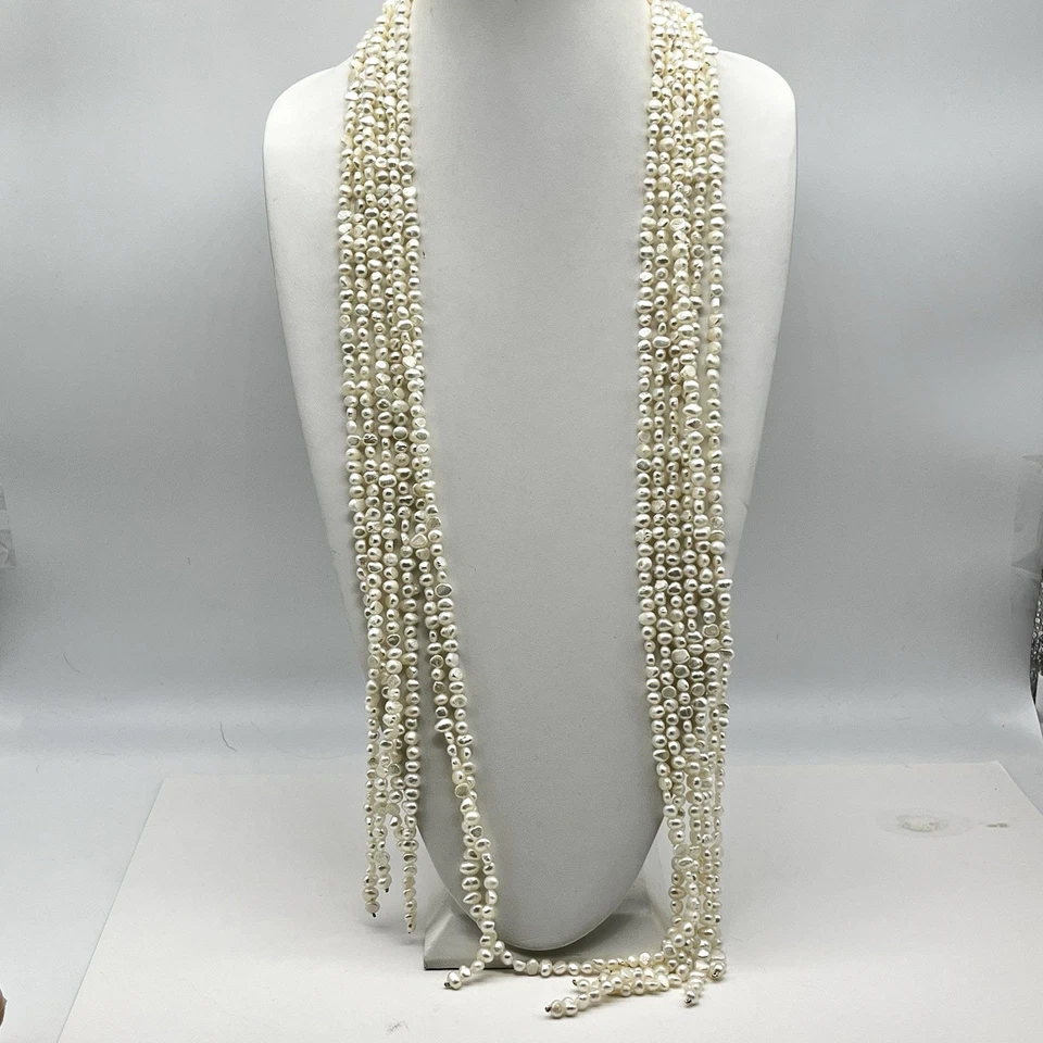 Collar de perlas de agua dulce reverso Heidi Daus en caja LEER Foto 4 de 4