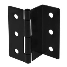6 Pcs 3" Half-Surface Chest Hinges,Black Offset Hinge for 1" Thick Door Panel...
