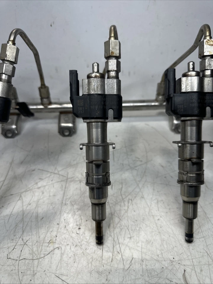 BMW Índice de Inyector de Combustible 12 2007 2011 N54 N63 335i 535 550 13537585261-09 Juego 6 Foto 4 de 4