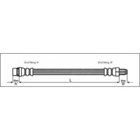 Metzger 4114643 Bremsschlauch FüR Peugeot Citroen 106 Saxo 1A 1C S0 S1