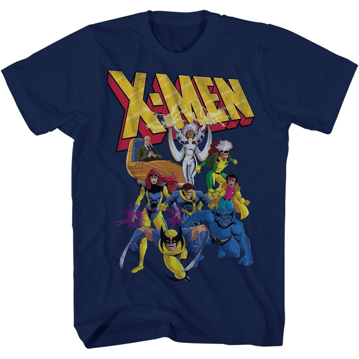90s X-MEN MARVEL Tシャツ　XL X-Men Animated Series 90's Team Marvel Comics Officially Licensed