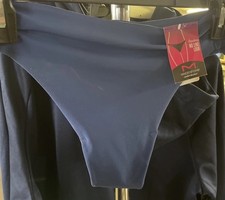 MAIDENFORM Flawless No Line Look Solid/Floral Thong Panty Sz 2XL/9