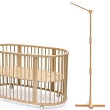 Crib Mobile Arm Wooden Floorstanding - 61 Inches Mobile Arm for Crib Movable ...