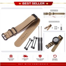 Suunto Core Replacement Watch Band 24mm Black Nylon Military Strap MCXGL