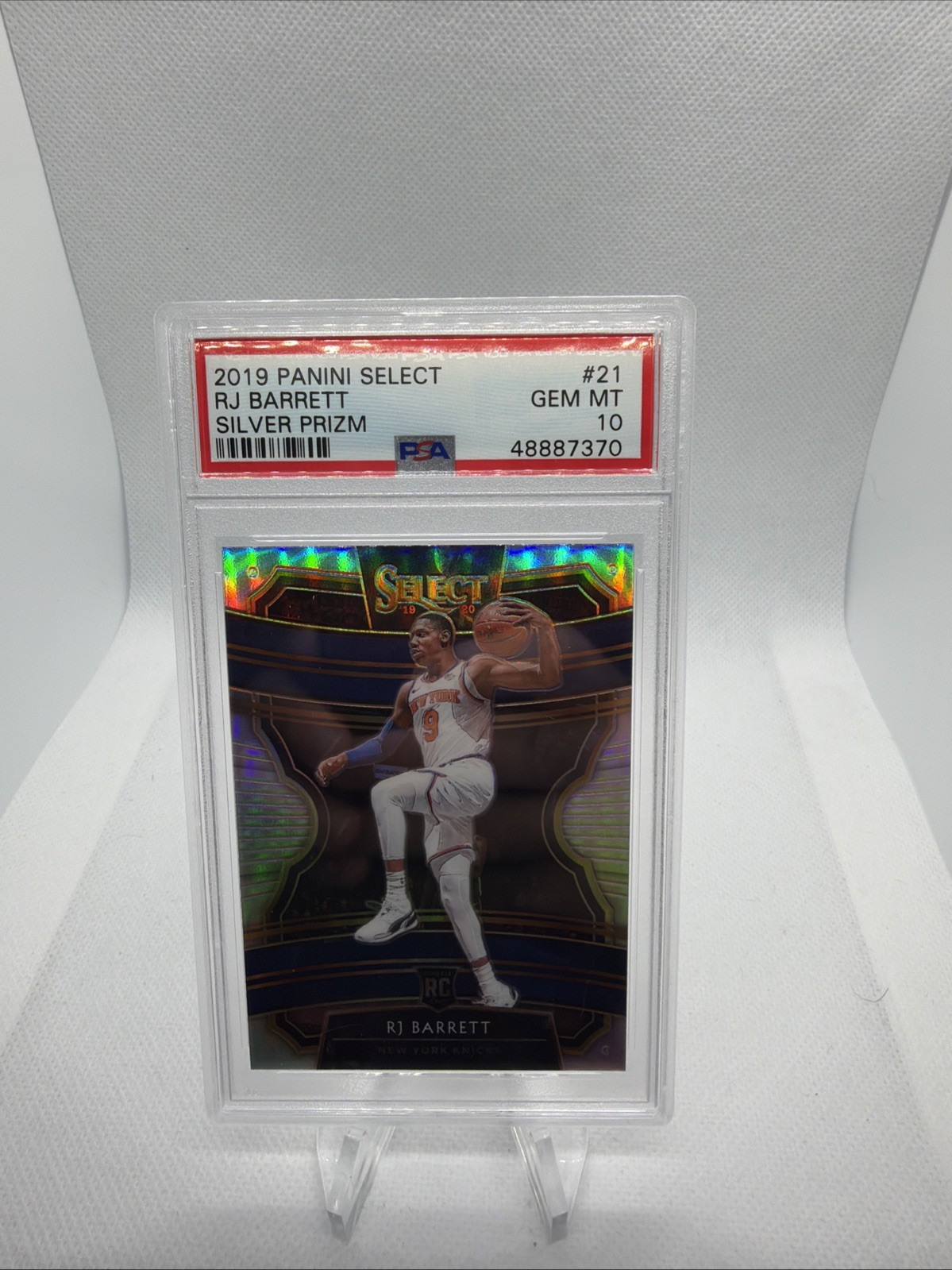 2019-20 Select RJ Barrett Silver Concourse PSA 10 RC