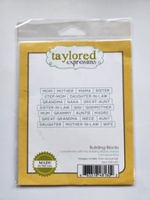 Taylored Expressions Various Stamp and Die pieces sets