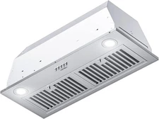30"Built-in/Insert LED Light Range Hood 600CFM 3 Speed Vent Hood Ducted/Ductless