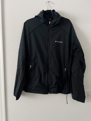 Columbia Omni-Shield Jacket XL Black Lightweight Hooded Zip Up Outdoor Gorpcore