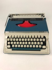 Vintage Imperial 202 Portable Manual Typewriter Litton Made in Japan Blue thumbnail