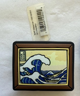 Crocs B-Side Mona Lisa Painting & Hokusai Print Jibbitz Set Of 2