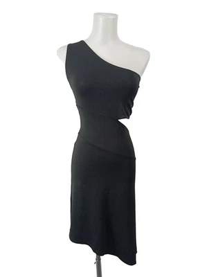 KAREN MILLEN Robe découpée Dames Robe T EU 38 noir élégant - Photo 1/4