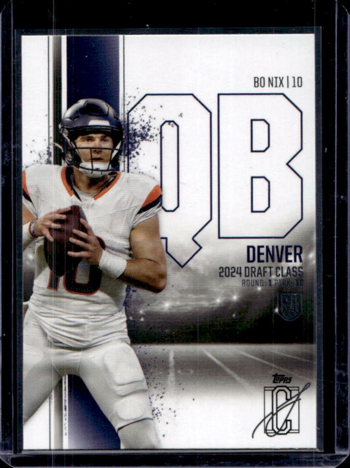 2024 Topps Signature Class Bo Nix Rookie RC #100 Broncos