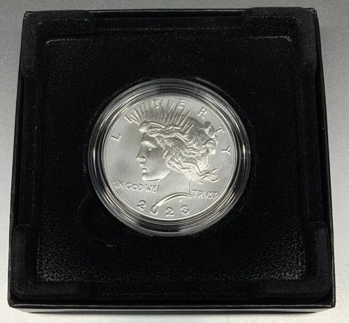 2023 P US PEACE Silver Dollar 99.9% FINE SILVER Coin w/ Sleeve, Box & COA