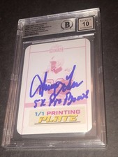 Beckett 10 Gem Mint Auto Irving Fryar 2024 Magenta Signed Printing Plate 660
