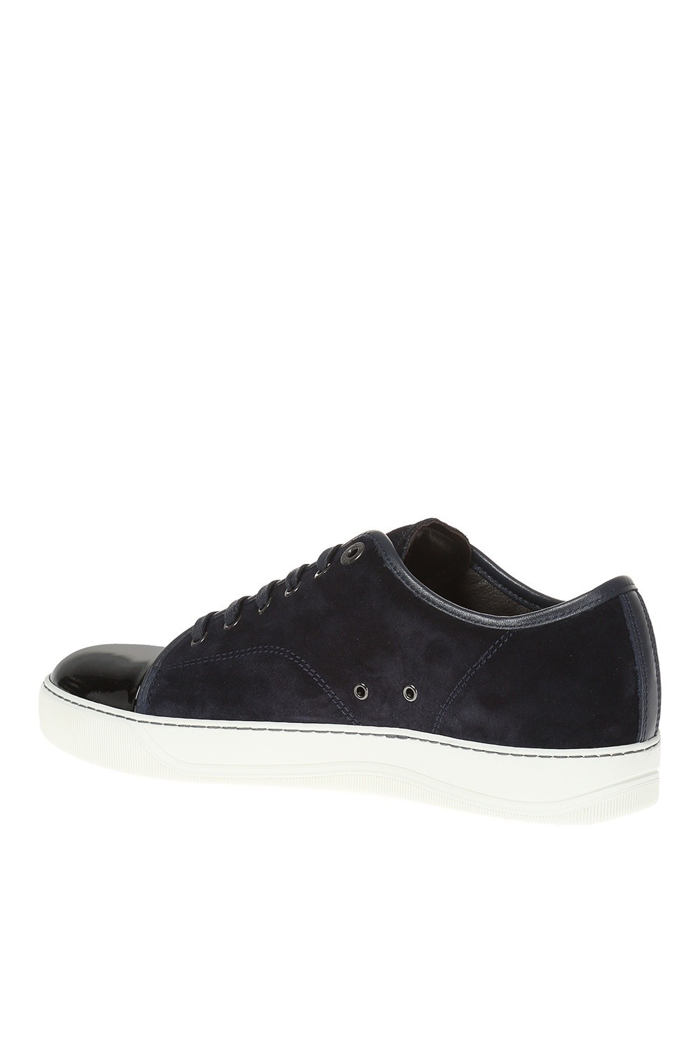 LANVIN DBB1 Navy Suede Sneakers New & Authentic image 4