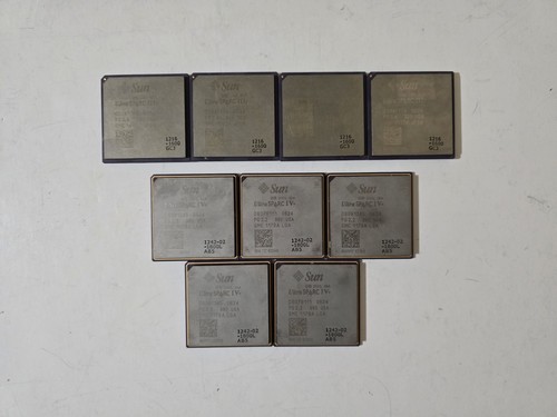 Lot of 9 Sun UltraSPARC IV+ and UltraSPARC IIIi Processor CPU Vintage ...