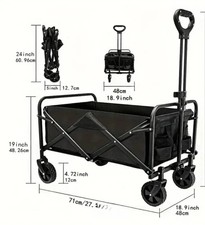 Carrello PortaTutto pieghevole per  Spiaggia Campeggio. Nuovo