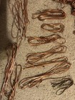 7 Lbs 2 Oz Shiny Bare Bright Clean Copper 1 & 2 Wire Hand Stripped Crafts Scrap — photo 9