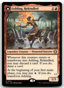 Ashling, Rekindled // Ashling, Rimebound - Lorwyn Eclipsed #124 Rare MTG