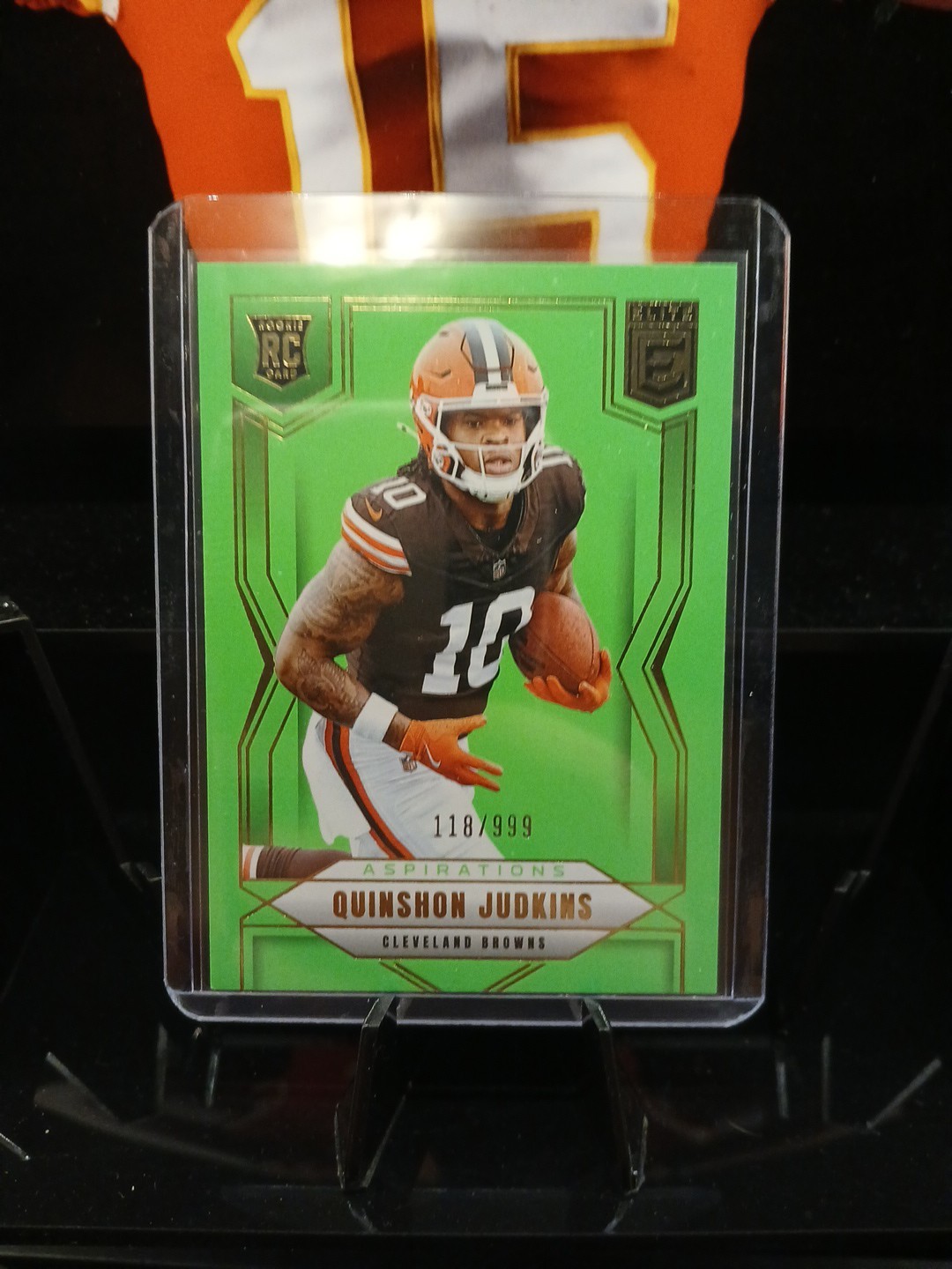 2025 Donruss Elite Quinshon Judkins Aspirations Lime Green /999