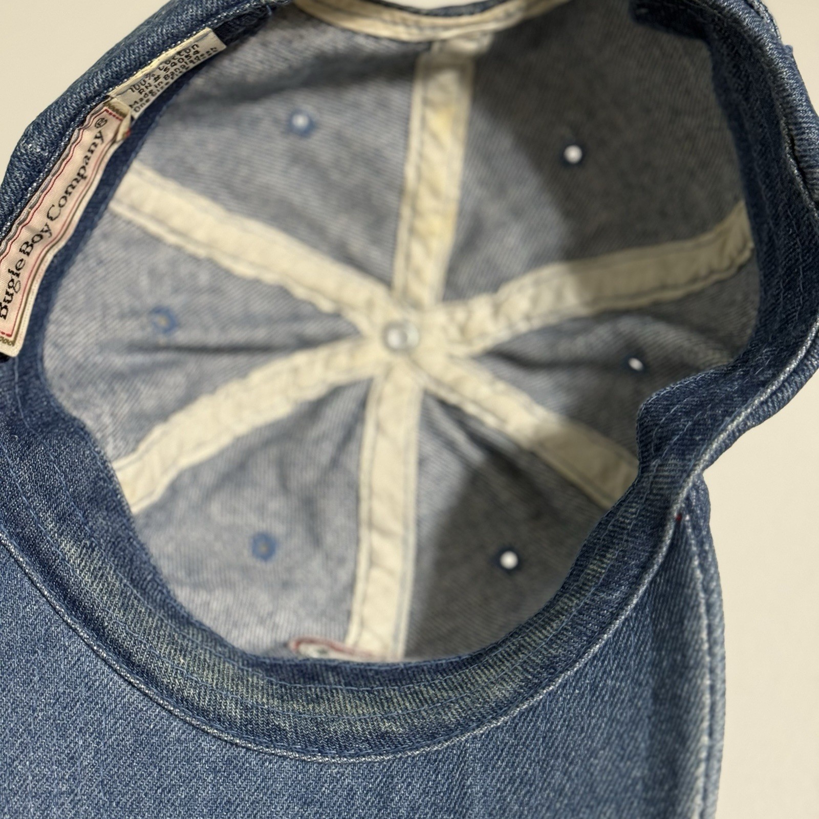 Bugle Boy denim Strapback Cap Hat Adjustable - image 10