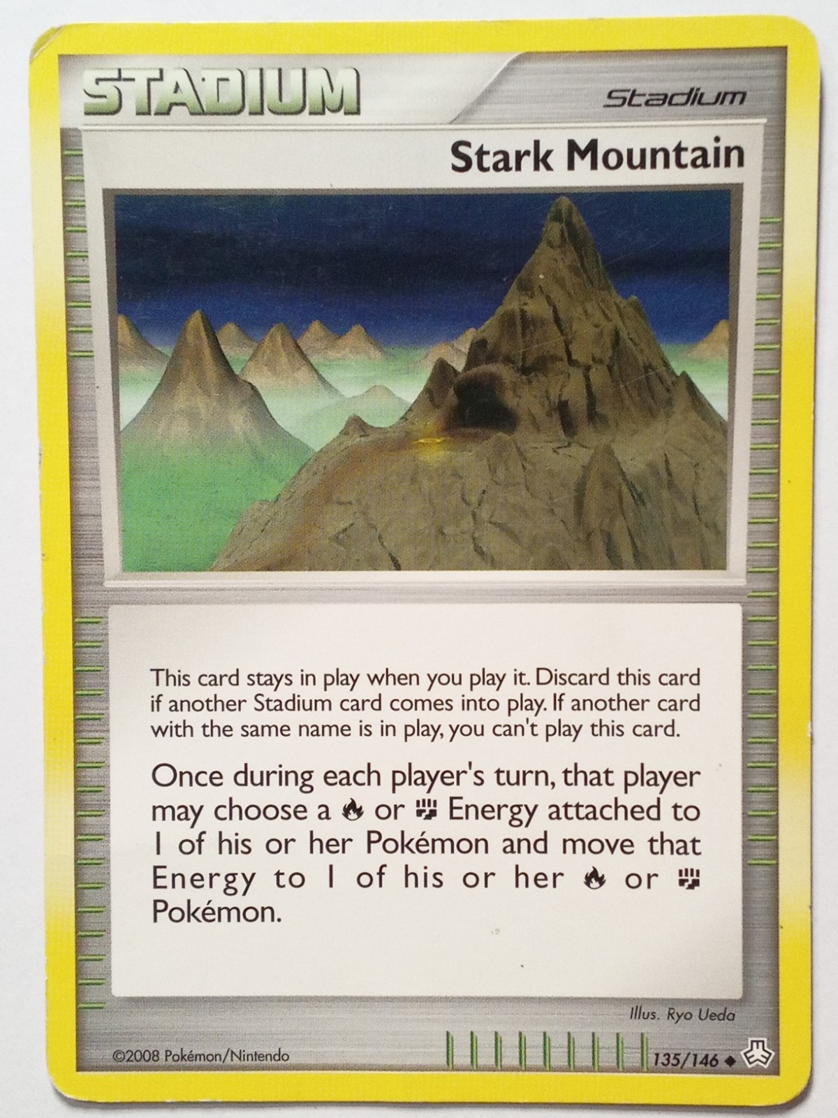 Stark Mountain 135/146 HP - B1G1F Legends Awakened Pokemon Card - Ryo Ueda Art