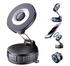 Vacuum Magsafe Car Phone Holder 360 Degree Adjustable Mount Strong Suction New