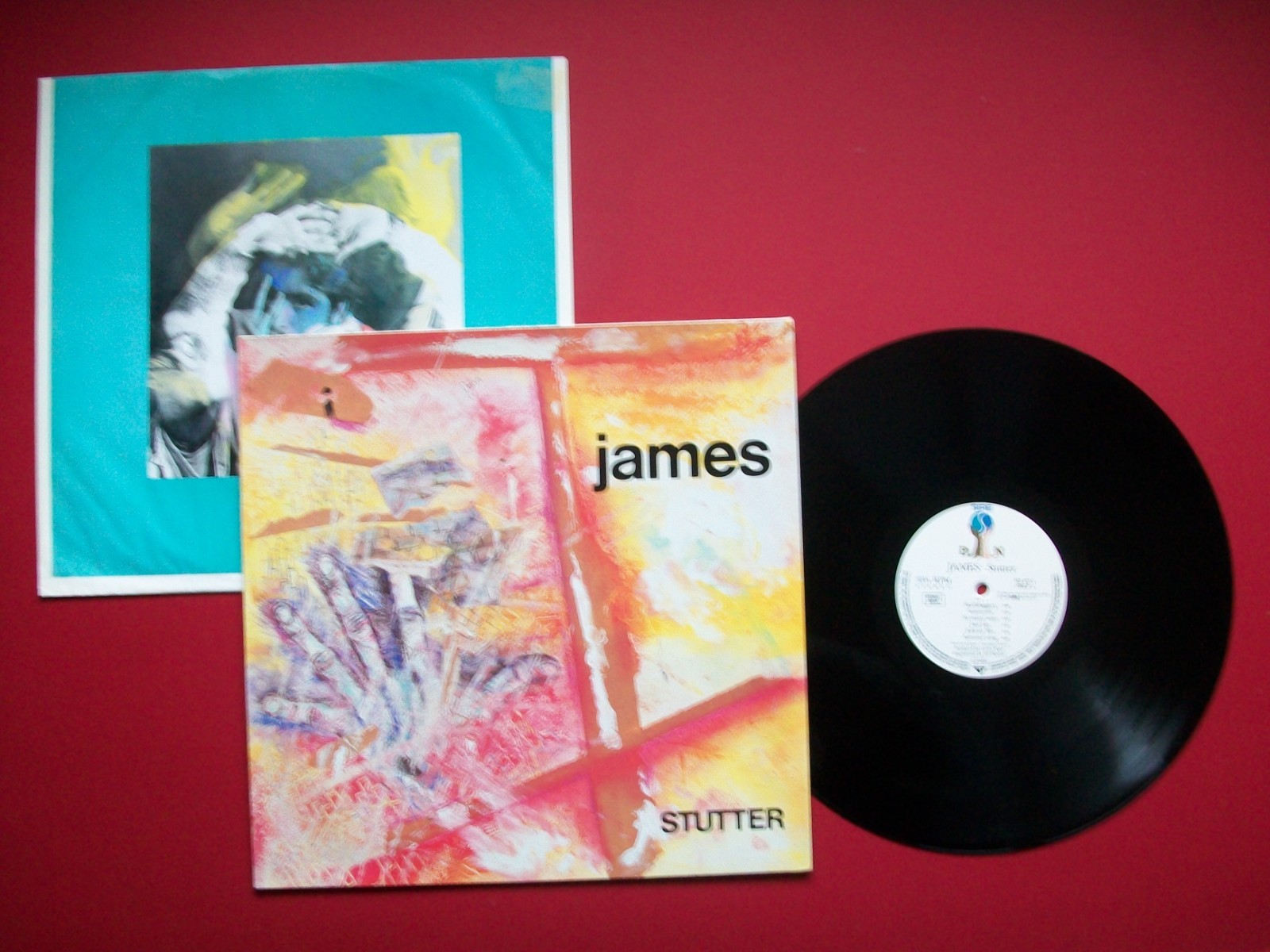 James - Stutter 1986 Sire Records German Vinyl Stereo LP + Inner Sleeve M-/EX+/G