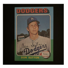 Topps 1975 Baseball Don Sutton #220 Pitcher Dodgers Base Set
