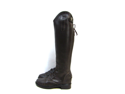 #ad #ad Tuff Rider Youth Size 2 Brown Leather Equestrian Riding 16quot; Shaft Boots $39.99