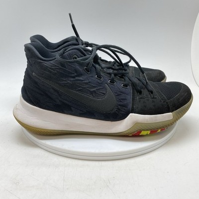 Nike Sneakers Mens 9 Kyrie 3 Black Basketball Athletic Shoes 852395-009