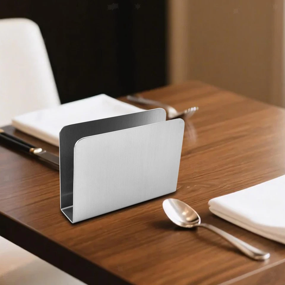 Porta tovaglioli in acciaio inossidabile, porta asciugamani di carta per - Immagine 3 di 4