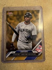 Topps Now 2024 JUAN SOTO Gold Bonus Card ODB29 Slugger Logs 1st Career 3 HR Game