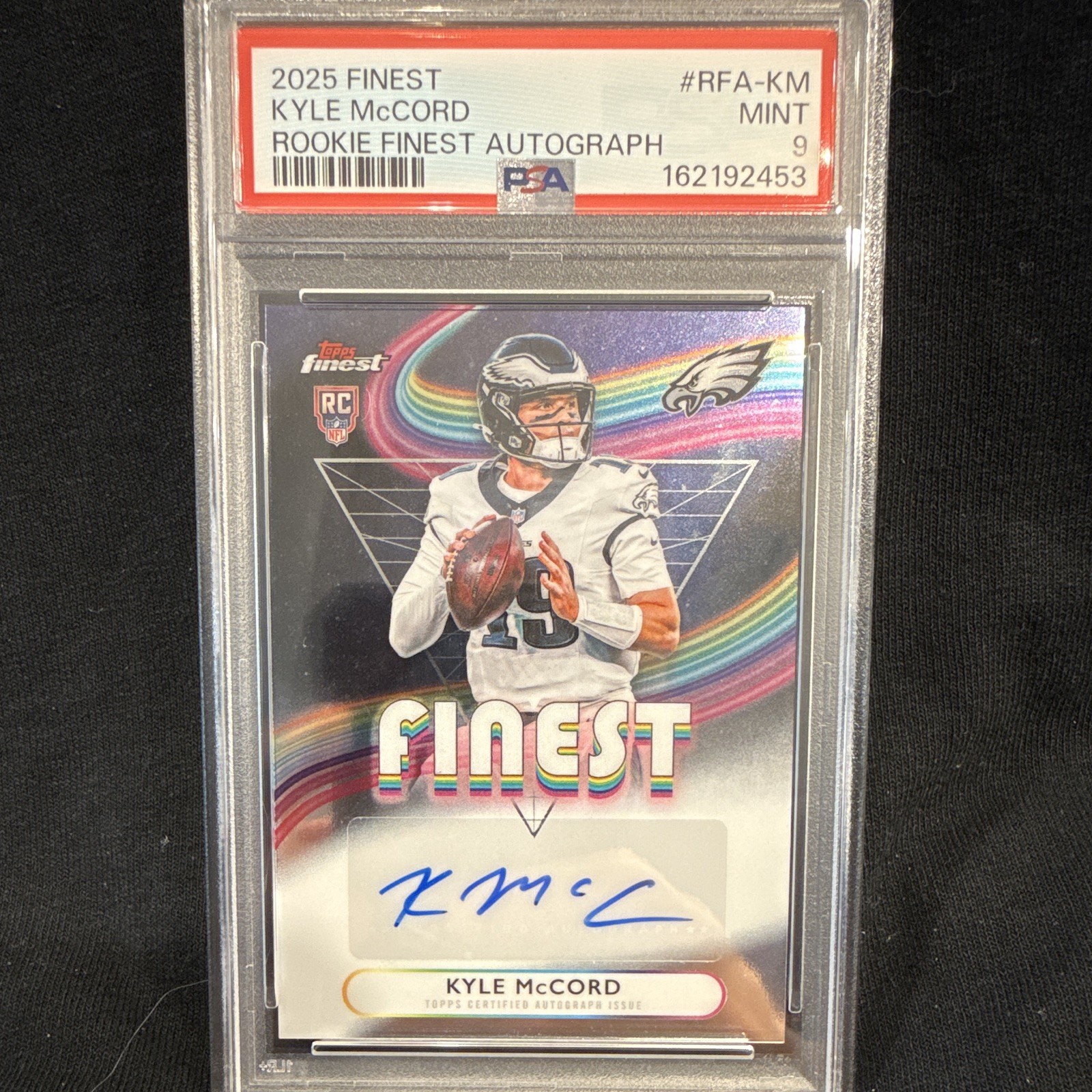 Kyle McCord Topps Finest Rookie Finest Autographs #RFAKM Base