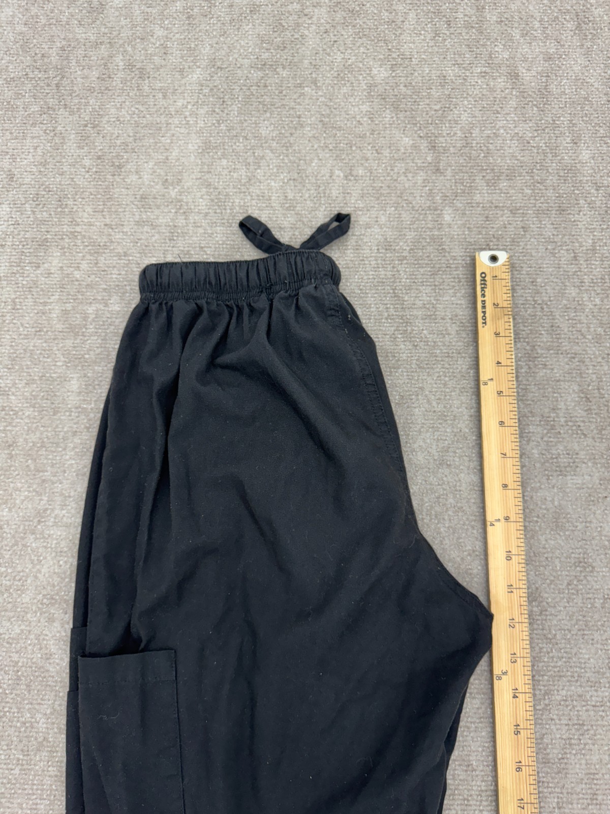 Dagacci Solid Black Drawstring Scrub Bottoms Wome… - image 6