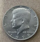 1978 P(No Mint Mark) Kennedy Half Dollar Coin-Nice Rim-Free Shipping
