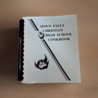 #ad Sioux Falls South Dakota SD Cook book Vintage 1989 year Christian High School $15.00