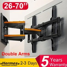 TV Wall Bracket Mount Swivel Tilt for 26 32 40 42 46 50 55 65" TVs Full Motion