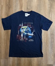 Vintage Kennedy Space Center Spaceships Tshirt Apollo 11 Gemini 4 NASA Size L