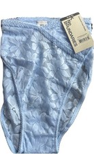 Women s Medium 8/10 Blue No Boundaries Crossover Lace Cheeky Panties