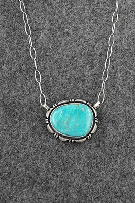 Turquoise & Sterling Silver Necklace - Mark Yazzie
